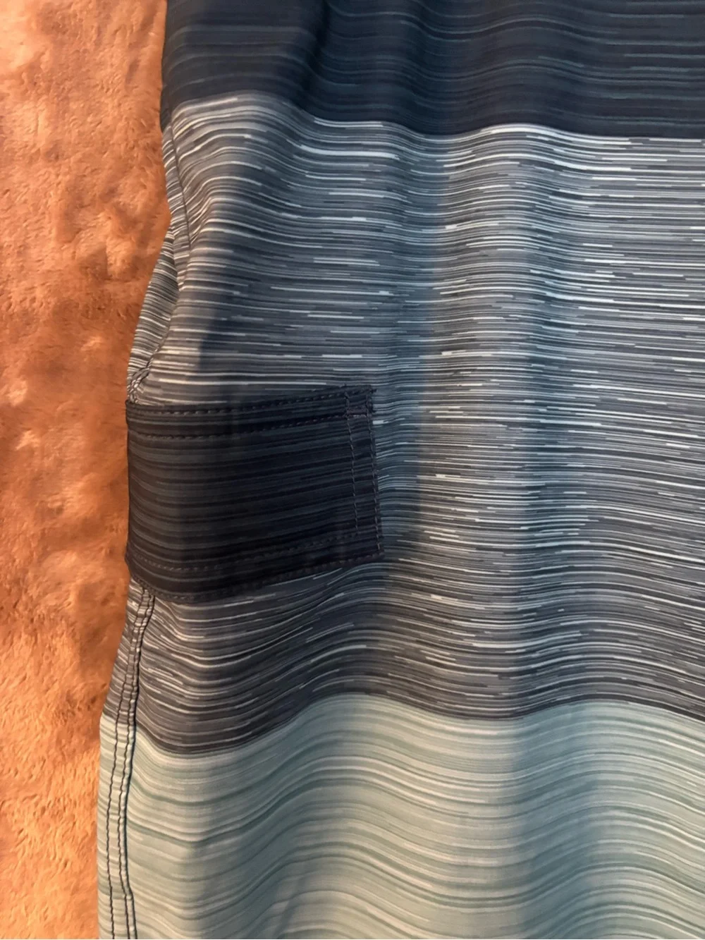 George Ombre Boardshorts Swim Trunks Men’s Size XL Blue Aqua Quick-Dry